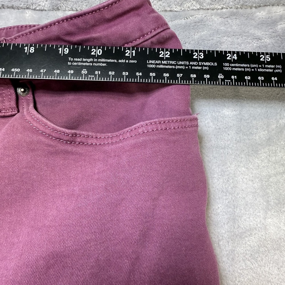 Ava & Viv Pants Womens 24W Purple Stretch Casual Comfort Straight Leg Denim - Picture 3 of 6